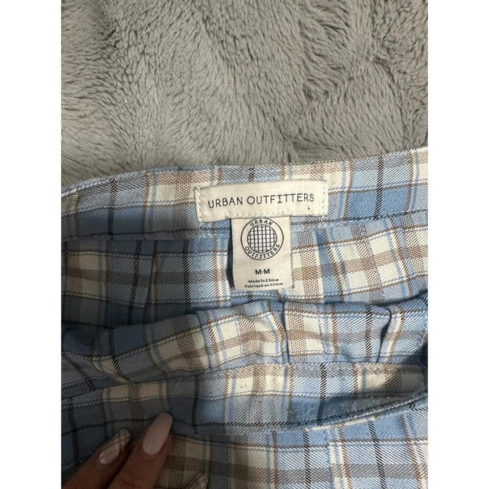 Urban Outfitters Blue Plaid Mini Skirt – Size M - Picture 2 of 2